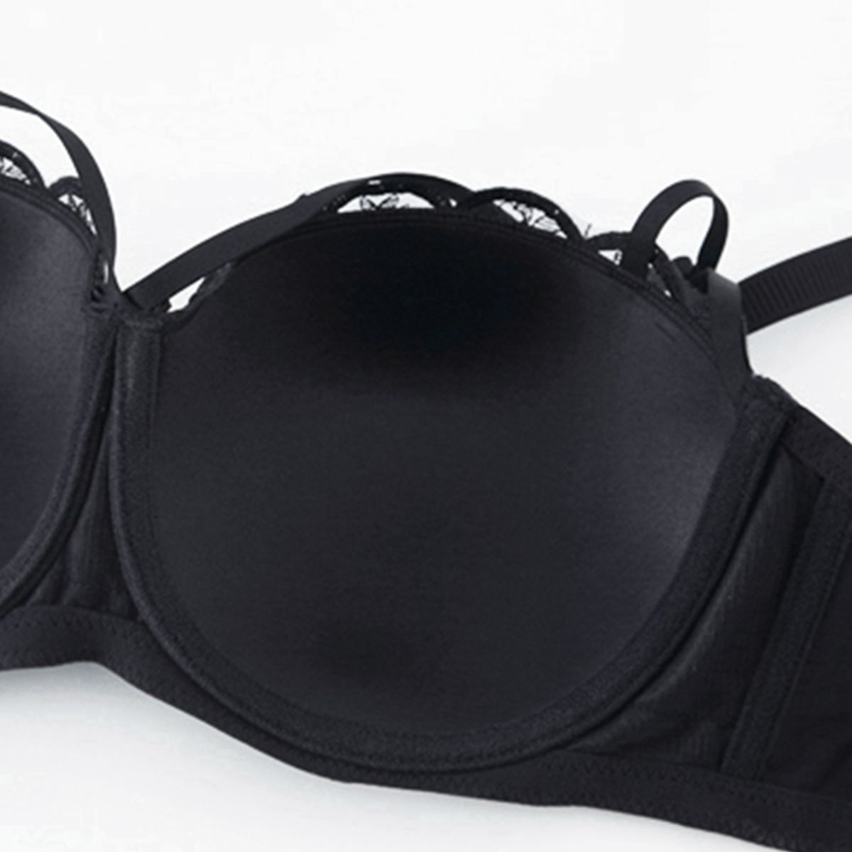 Half Cup Embroidered Underwired Bra For Women