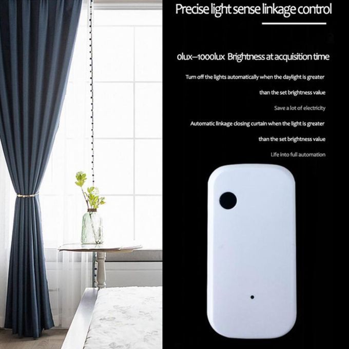 Smart Light Sensor Curtain Automation Control Indoor Brightness