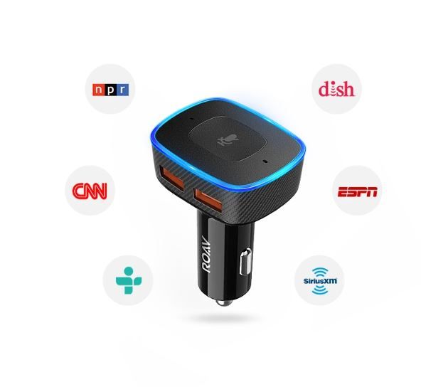 Roav Viva, By Anker, Alexa-Enabled 2-Port USB Car Charger