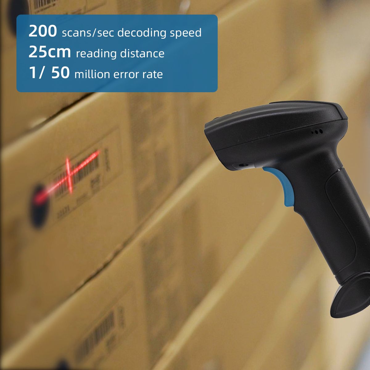 1D Barcode Scanner Handheld Wireless Bar Code Reader Manual
