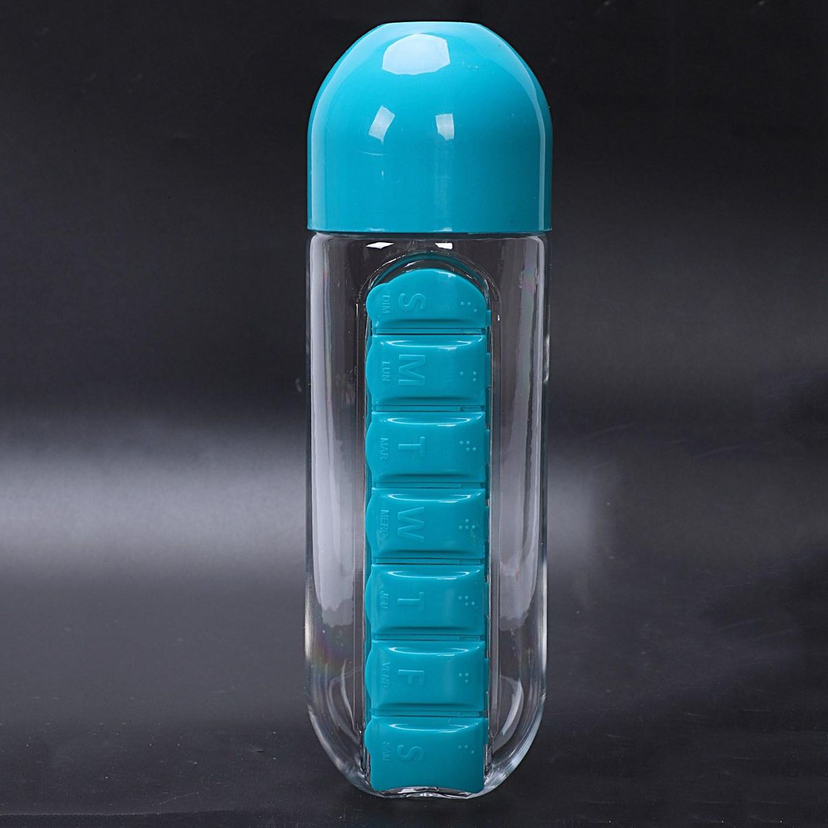 Plastic Water Combine Daily Pill Boxes 600Mlblue