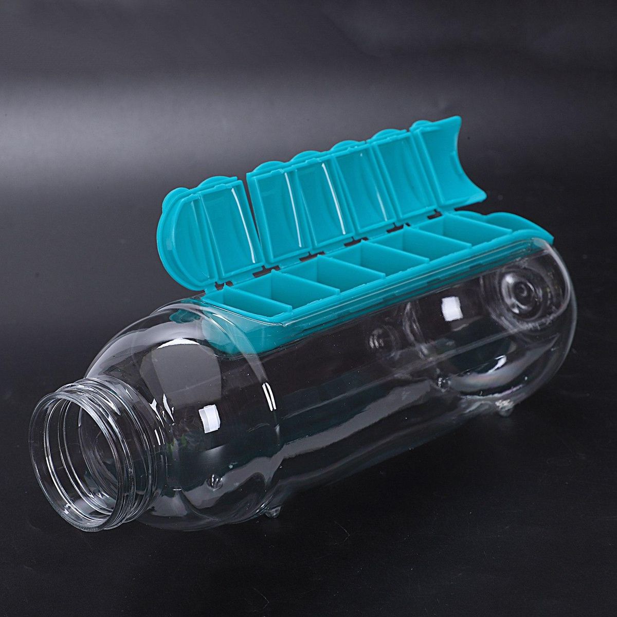 Plastic Water Combine Daily Pill Boxes 600Mlblue