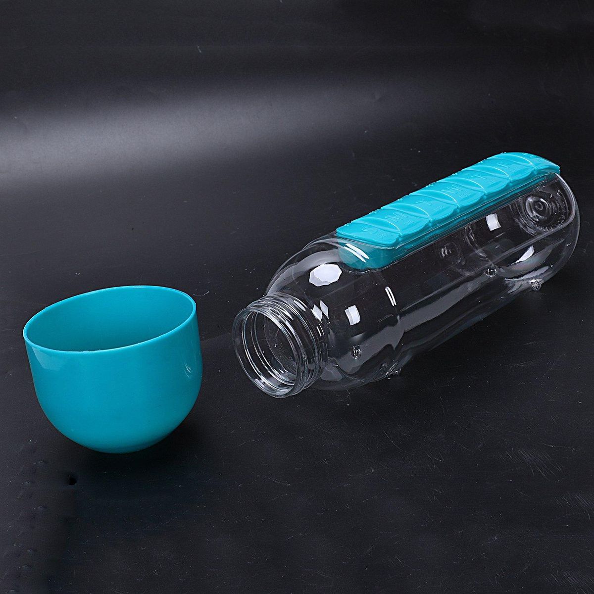 Plastic Water Combine Daily Pill Boxes 600Mlblue