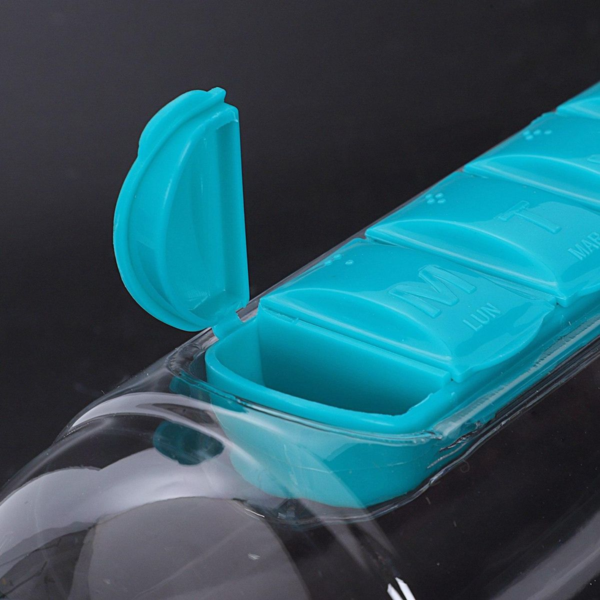 Plastic Water Combine Daily Pill Boxes 600Mlblue