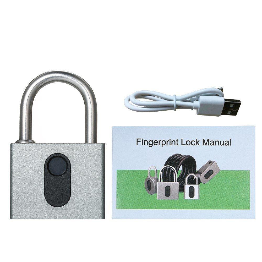 Smart Fingerprint Lock USB Rechargeable Keyless 20 Sets