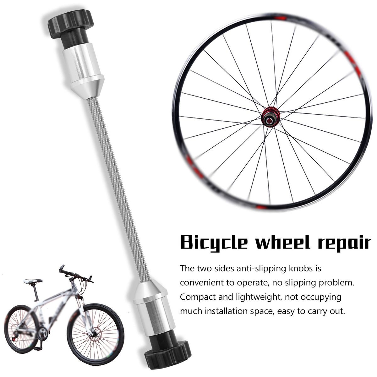 12/15/20mm Home Mechanic Wheel Truing Stand Bike Wheel