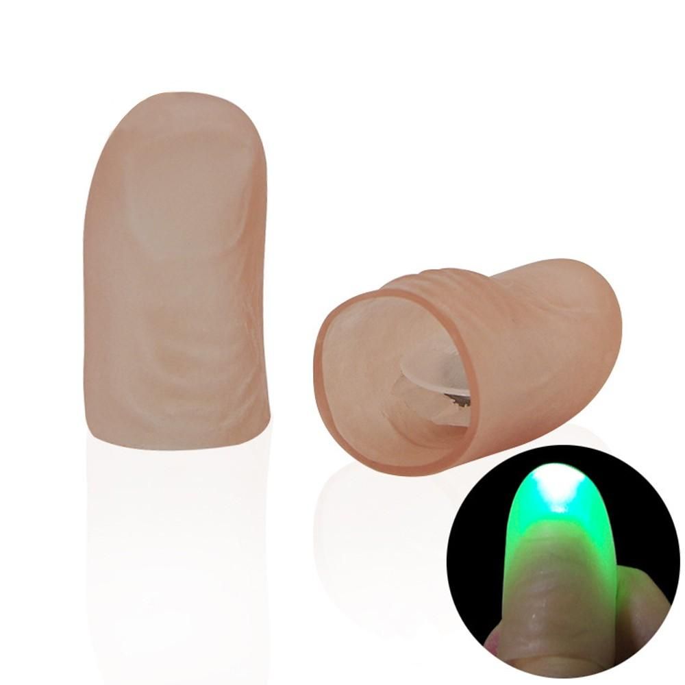 Endless version of the light energy dance a pair of super bright thumb light finger lights magic magic props manufacturers wholesale green