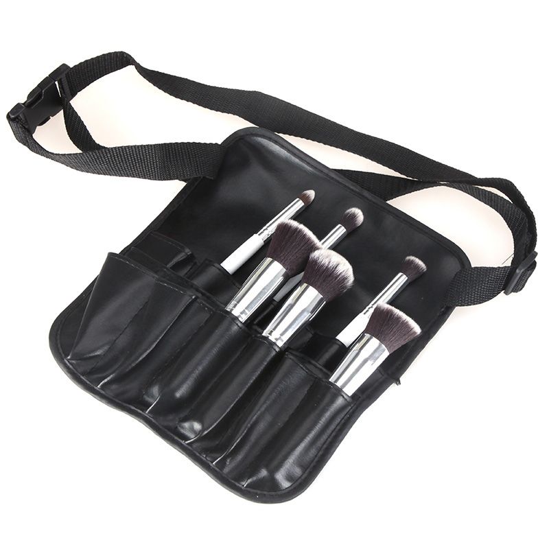 PVC Cosmetic Makeup Brush Apron With Artist Belt Strap