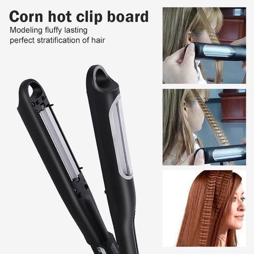 625-Black Quick Turn Corn Hot Clip Board Professional Corn Hot Splint Hair Styling Tool For Women