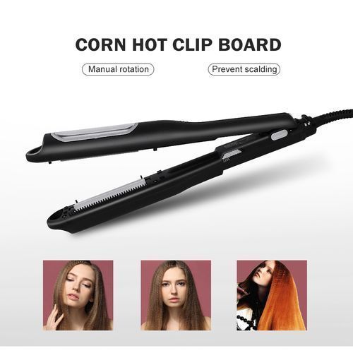 625-Black Quick Turn Corn Hot Clip Board Professional Corn Hot Splint Hair Styling Tool For Women