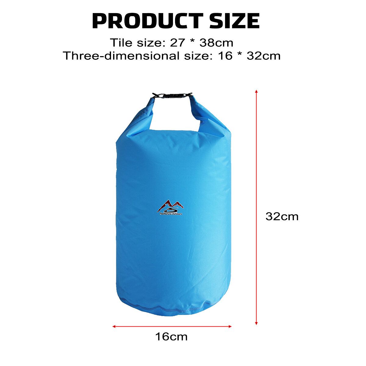 5L Top Waterproof Dry Bags Roll Backpack Storage Sack Rucksack Outdoor Swimming Blue