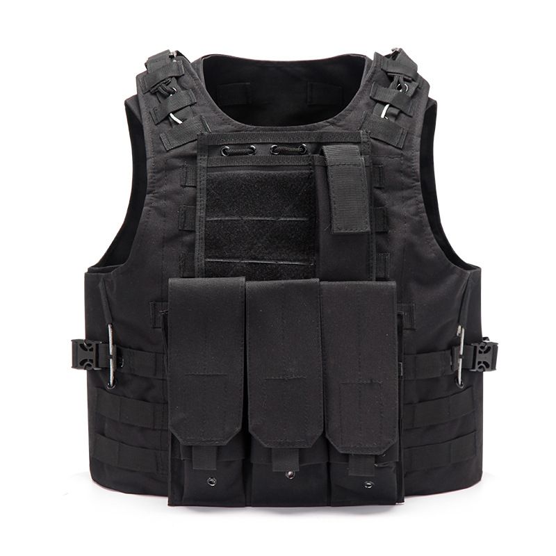 For Airsoft  Molle Ault Plate Carrier  CS Outdoor Clothing Hunting Vest-Black