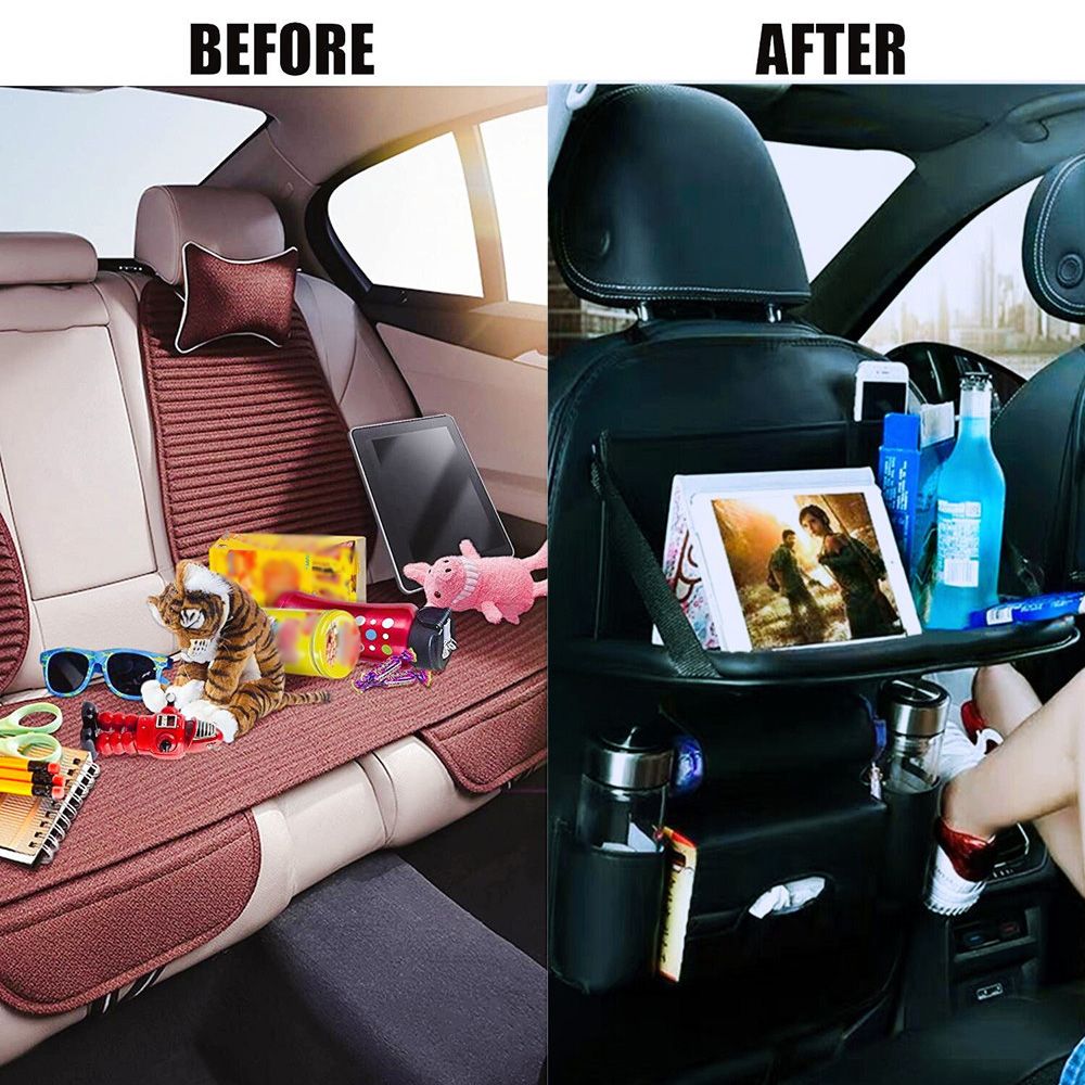 Multifunctional Car Backseat Organizer Foldable Kick Mats