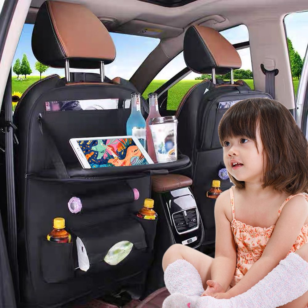 Multifunctional Car Backseat Organizer Foldable Kick Mats