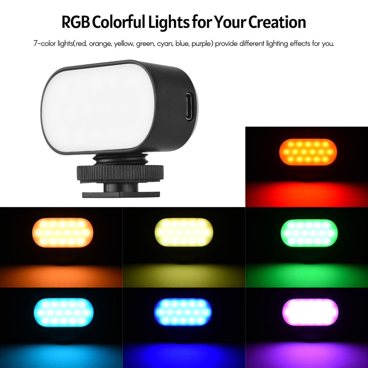 ST15RGB Mini LED Video Light RGB Vlog Fill Light 7