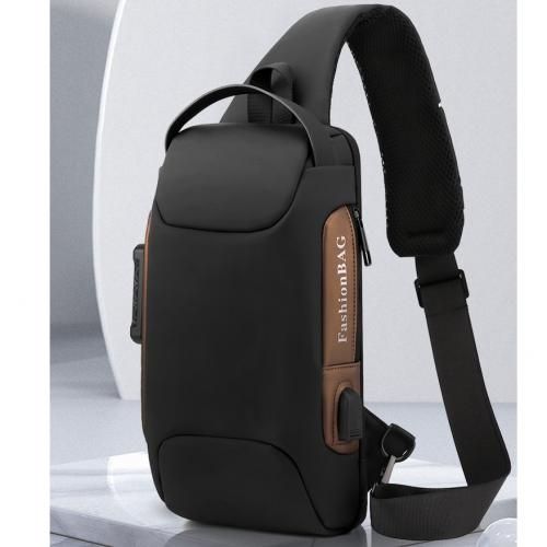 Leather Crossbody Bag Anti-Theft Waterproof Shoulder Bag For Men, Women
