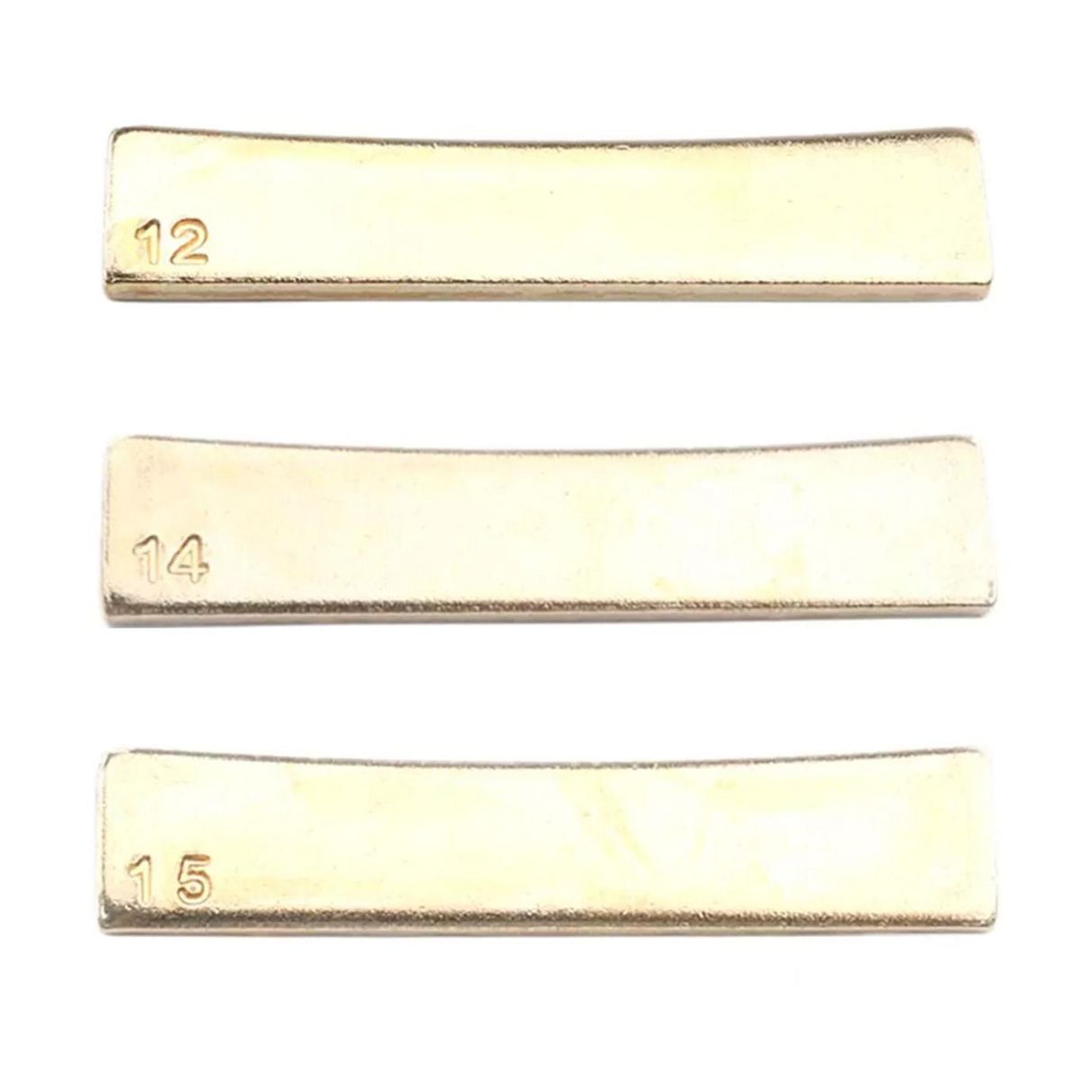 9Pcs Guitar Brass Radian Fret Inserts 7.25/9.5/10/12/14/15/16/17/20 Radius Fingerboard Fret Press Caul Insert for Acoustic/Electric Guitar Electric Bass