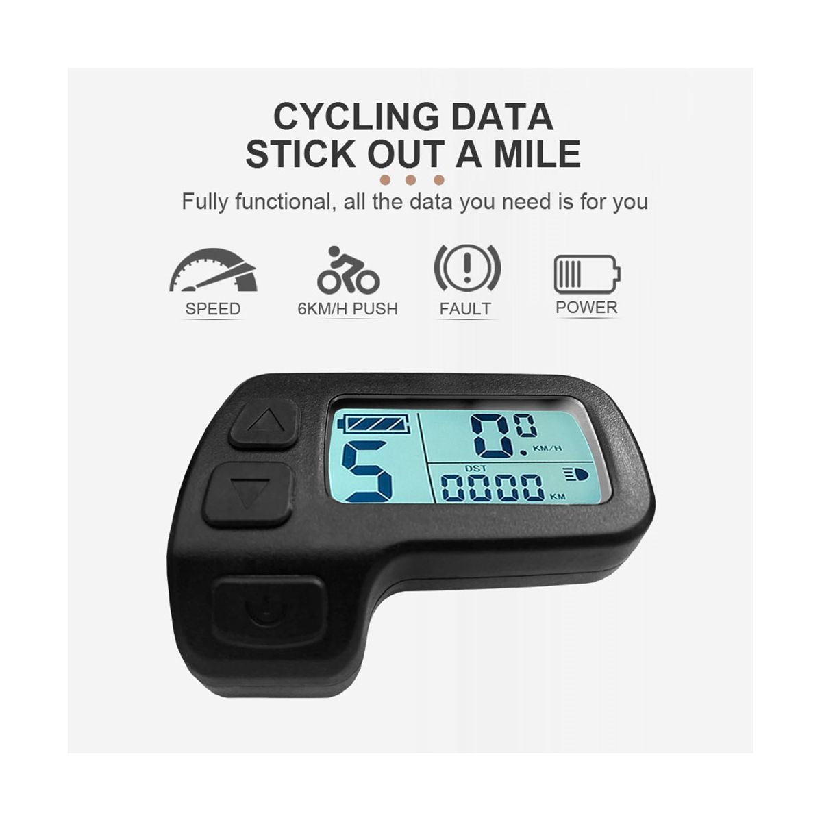 Ebike Display KT-LCD11 Mini Display 24V 36V 48V Waterproof Plug Electric Bike Display for Kunteng Controller Ebike Panel
