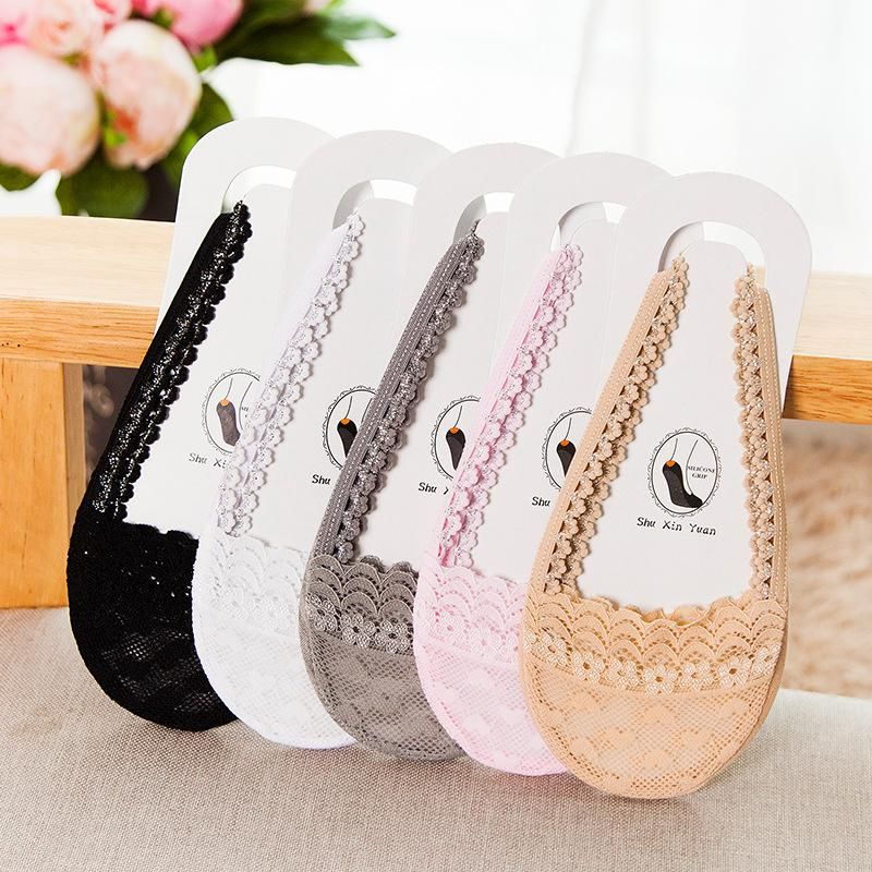 3 Pairs Womens Socks Summer Autumn Lace Girl Boat Socks Ultrathin Invisible Breathable Sexy Lady Sock Cotton Sock Meias Sox New