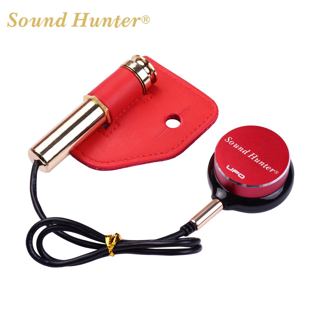 Sound Hunter Guitar Transducer Pickup Piezo Pickup for Acoustic Guitar Ukulele Violin Viola Erhu Instrument Accessory Replacement