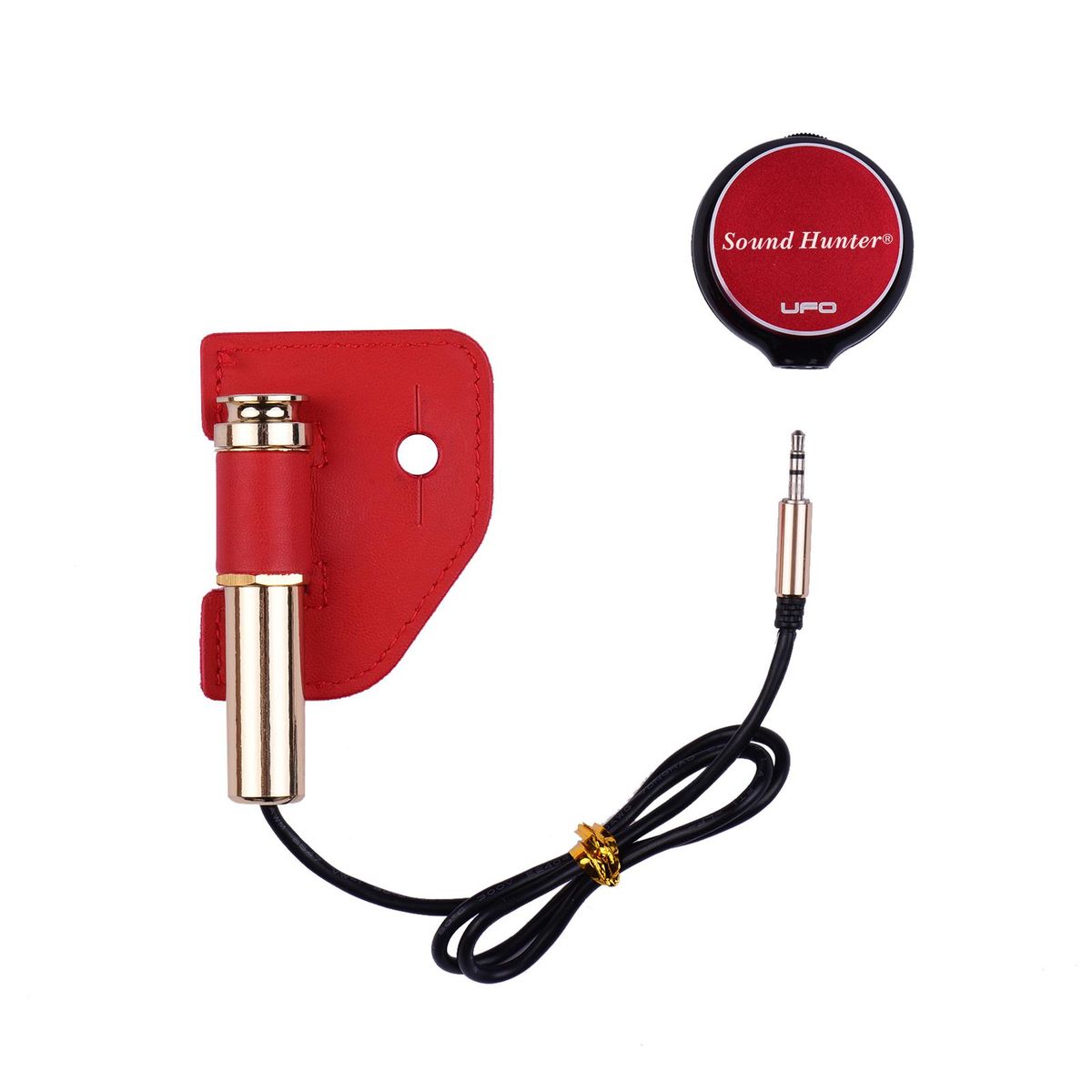 Sound Hunter Guitar Transducer Pickup Piezo Pickup for Acoustic Guitar Ukulele Violin Viola Erhu Instrument Accessory Replacement