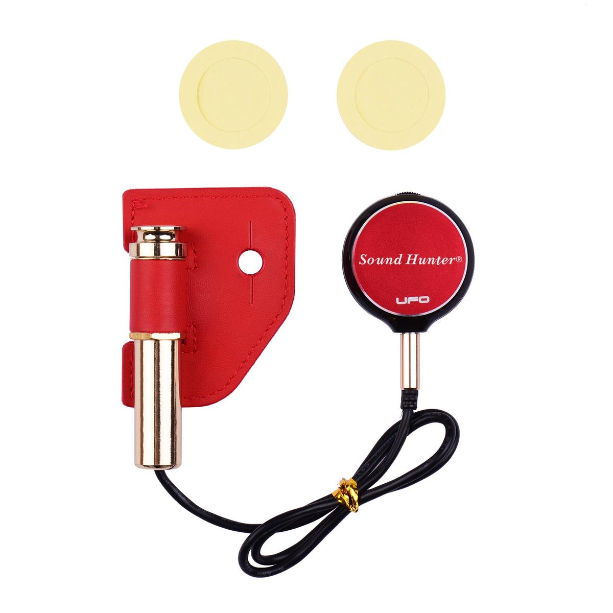 Sound Hunter Guitar Transducer Pickup Piezo Pickup for Acoustic Guitar Ukulele Violin Viola Erhu Instrument Accessory Replacement