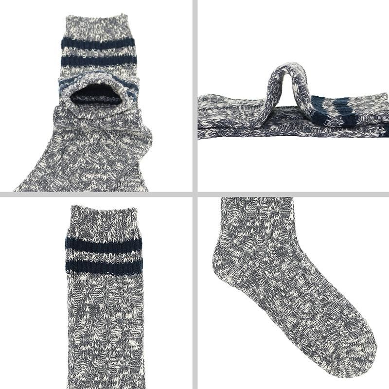 2 Pairs Cotton Socks for Men Winter Thick Warm High Quality Compression Soft Casual Comfortable Middle Tube Sock Male Boot Socks