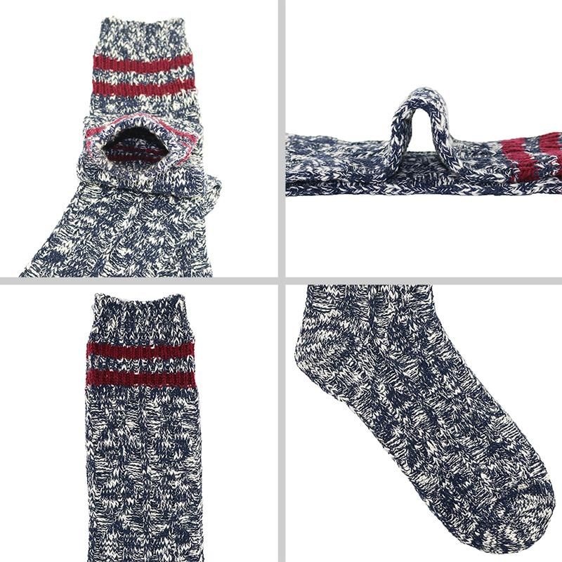 2 Pairs Cotton Socks for Men Winter Thick Warm High Quality Compression Soft Casual Comfortable Middle Tube Sock Male Boot Socks