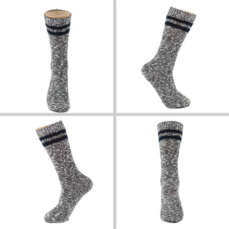 2 Pairs Cotton Socks for Men Winter Thick Warm High Quality Compression Soft Casual Comfortable Middle Tube Sock Male Boot Socks