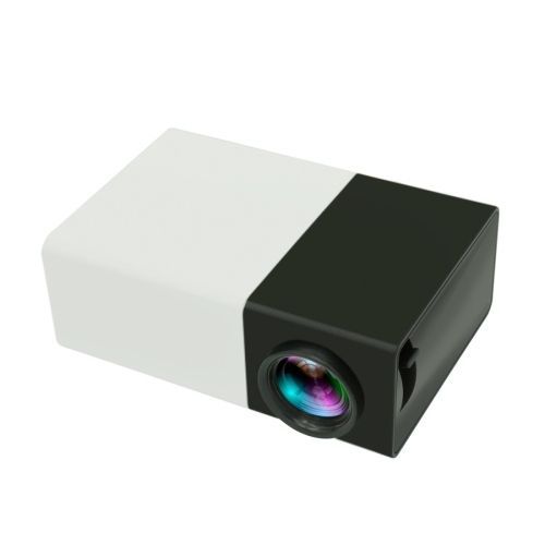 YG300 400LM Portable Mini Home Theater LED Projector With Remote Controller, Support HDMI, AV, SD, USB Interfaces, (Built-in 1300mAh Lithium Battery)(Black)