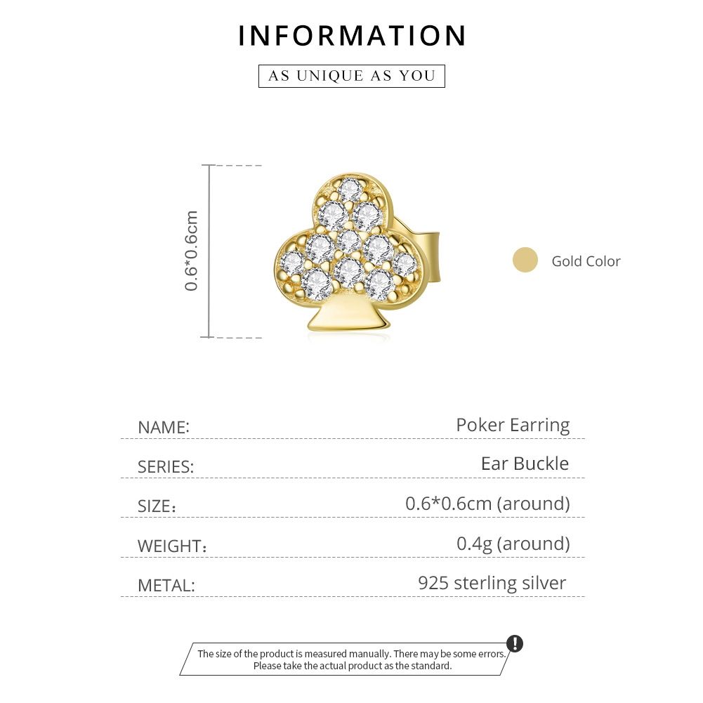 Plum Blossom Poker Women Earrings