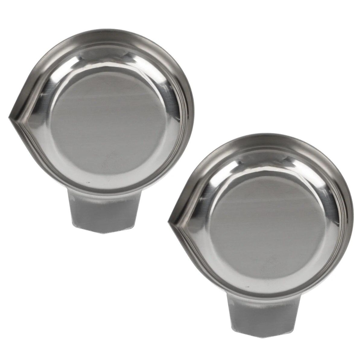 2 Pcs Stainless Steel Serving Tray Weighing Pan Kitchen Supply Dish Steelyard Home Food Scale Digital For