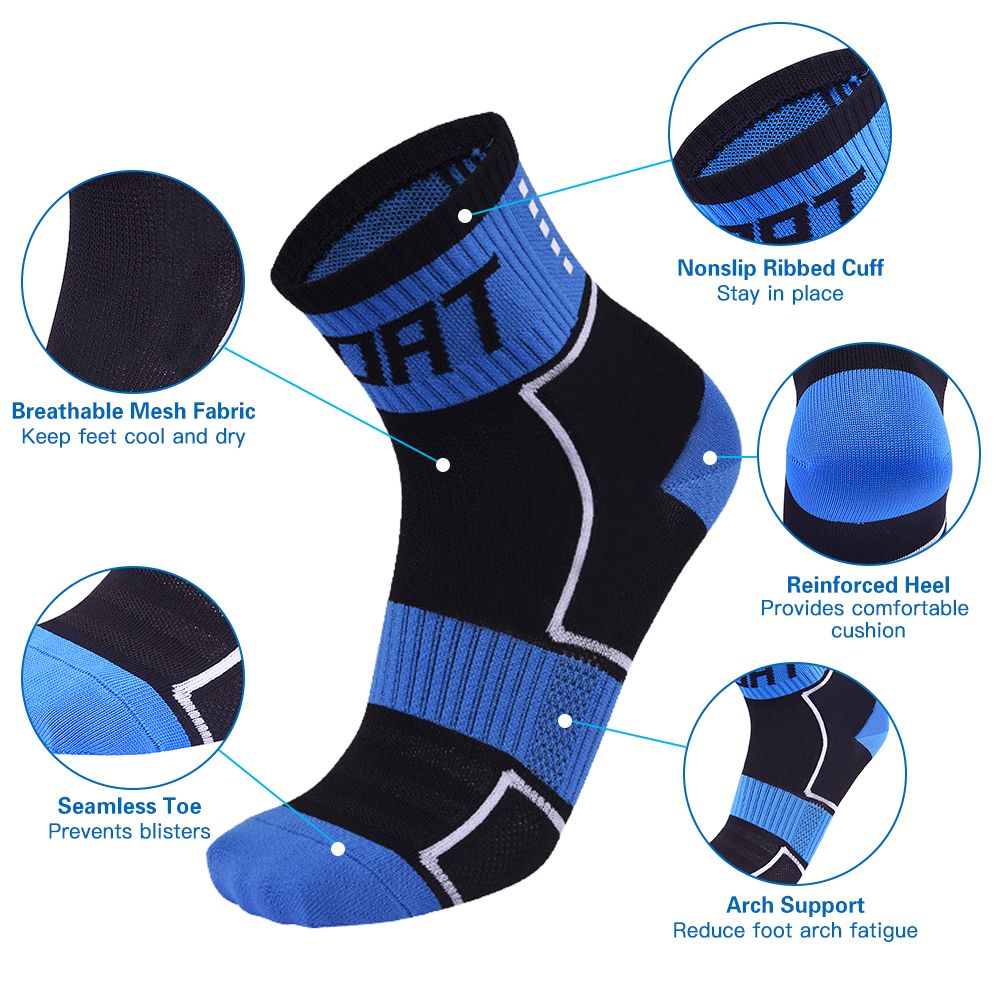 Reflective Cycling Socks High-Visibility Breathable