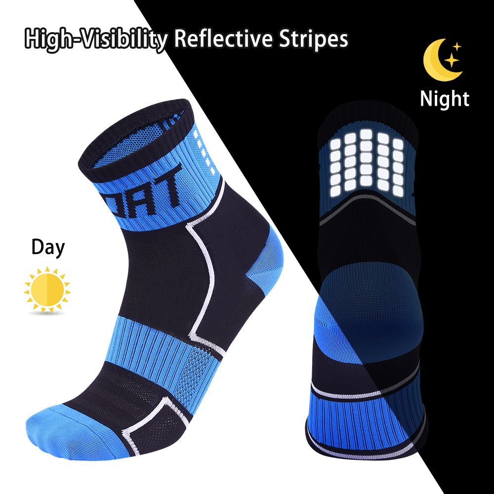 Reflective Cycling Socks High-Visibility Breathable