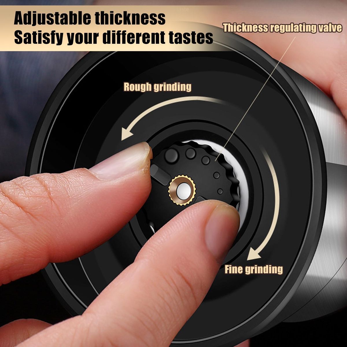 2-in-1 Stainless Steel Salt Pepper Grinder Set Adjustable Coarseness