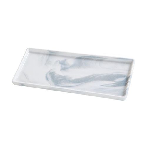 Marble Texture Serving Tray Jewelry Tray For Dresser Gray Large
