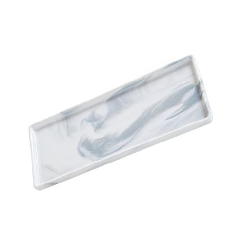 Marble Texture Serving Tray Jewelry Tray For Dresser Gray Large