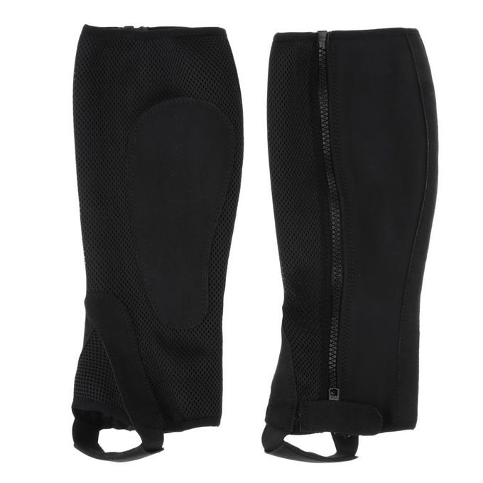 Black Horse Riding Half Chaps Gaiters For Men Women Kids Sports Leg S