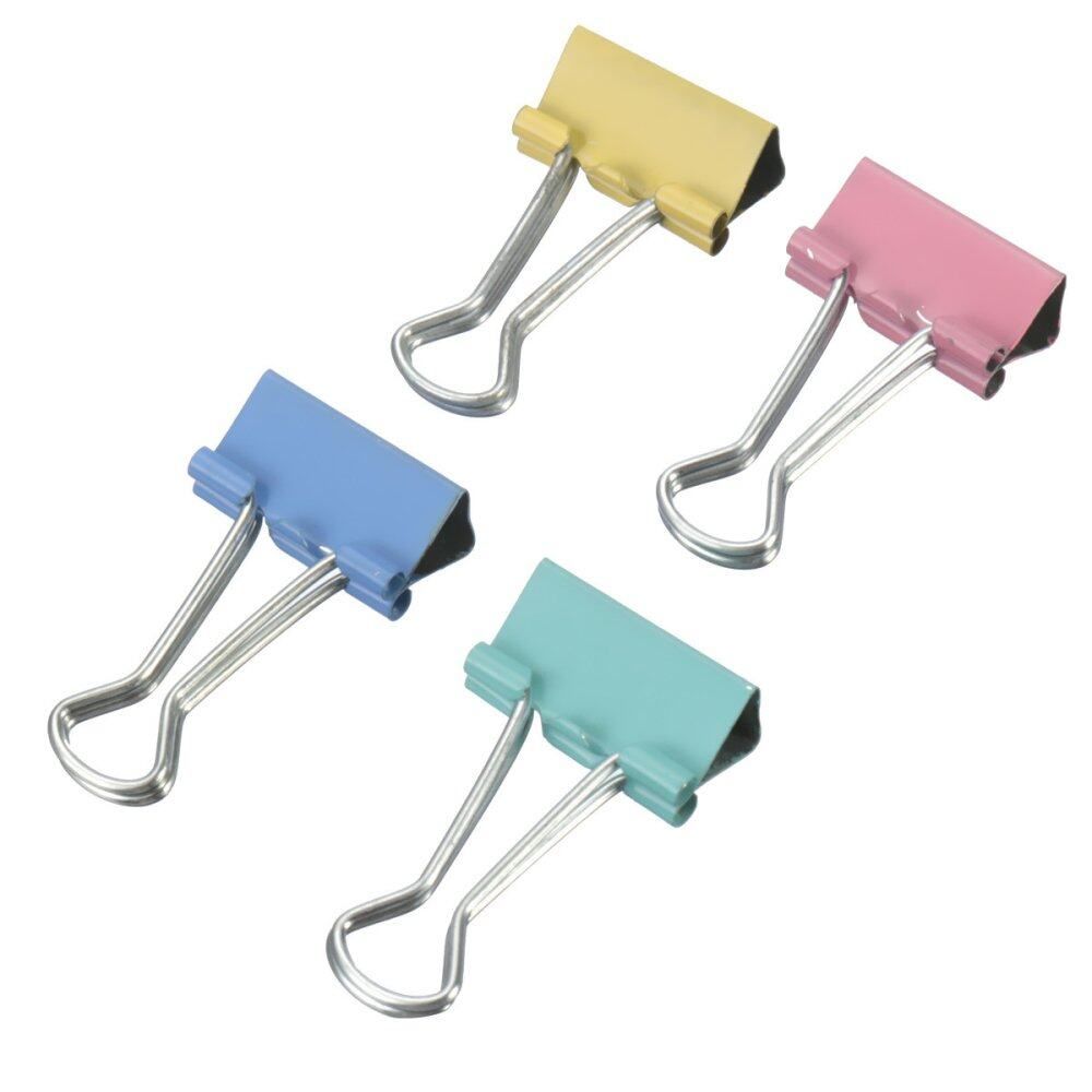 1Set 48PCS 25mm Metal Binder Clips Home Officer School File Paper Organizer New
