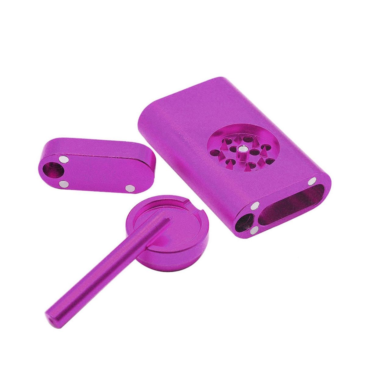 Mini Grinder with Storage Box Abrader Storage Box Purple