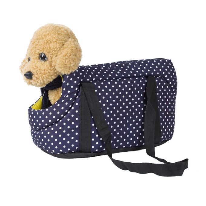 Dog Carrier Shoulder Bag Soft Sided For Pet Cat Puppy Walking Big Navy