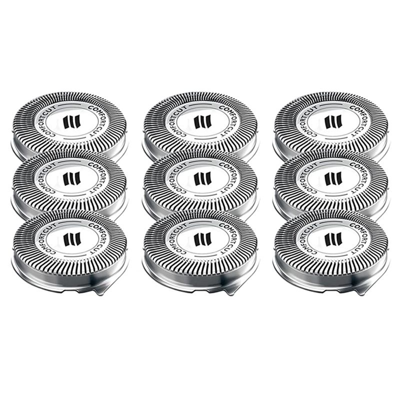SH30 Replacement Head Is Suitable For  Norelco  Series 3000 2000 1000 And S738 With Durable Blades-9pcs