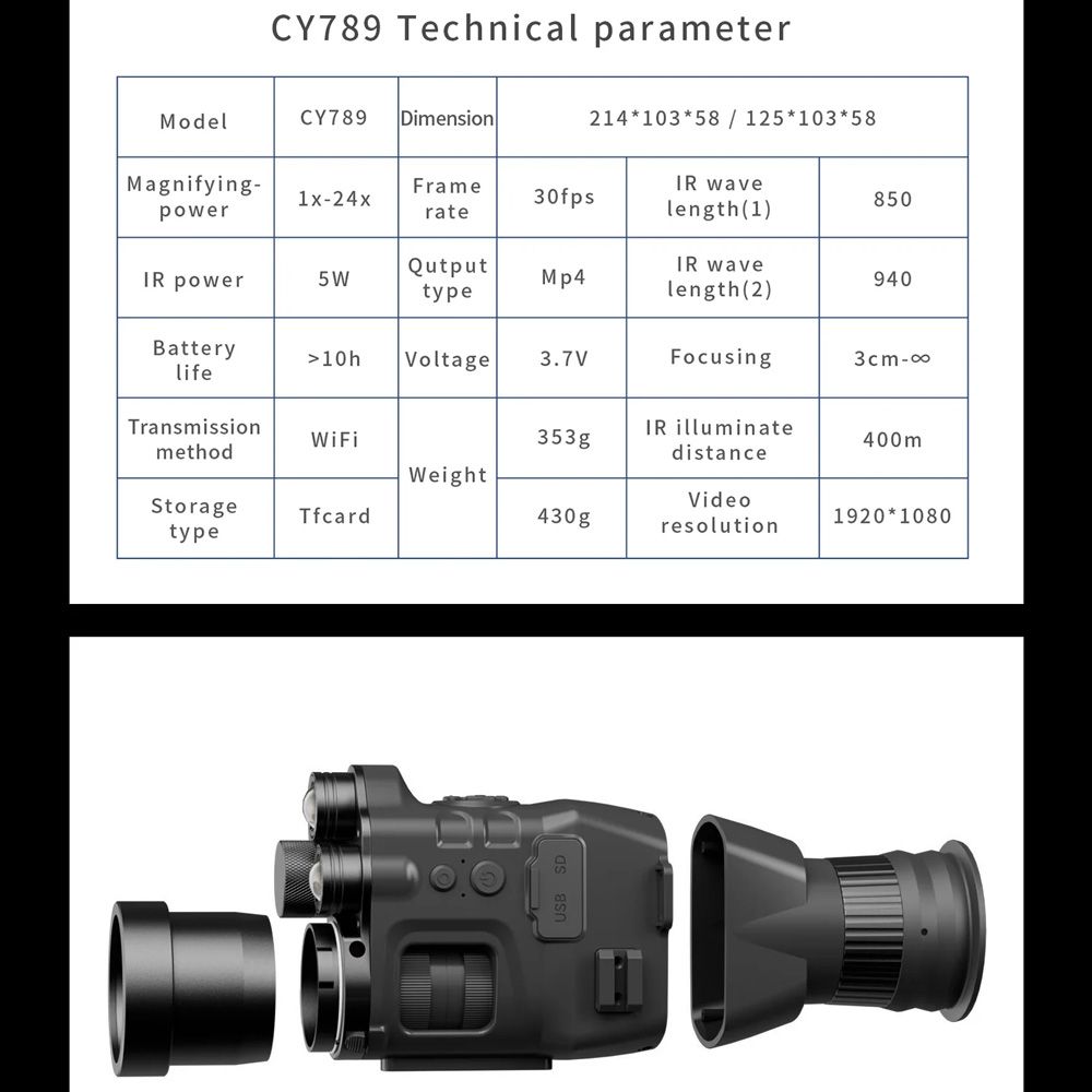 Night Vision Scope Infrared Hunting Night Vision Sight