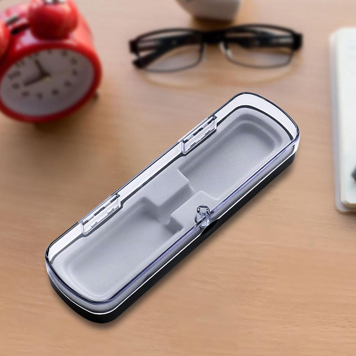 Tweezer Storage Box Lash Tweezer Case Cosmetic Gray