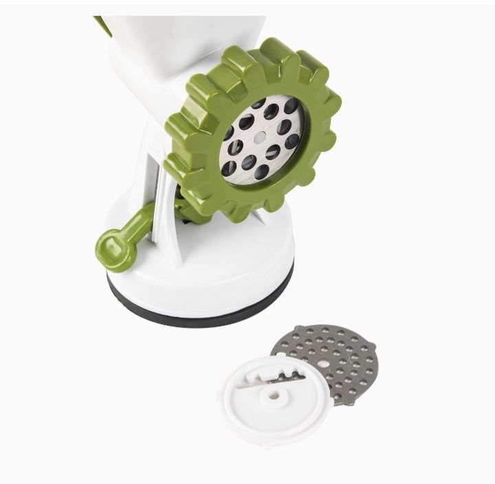 Manual Meat Mincer & Grinder With 2 Blade Attachments