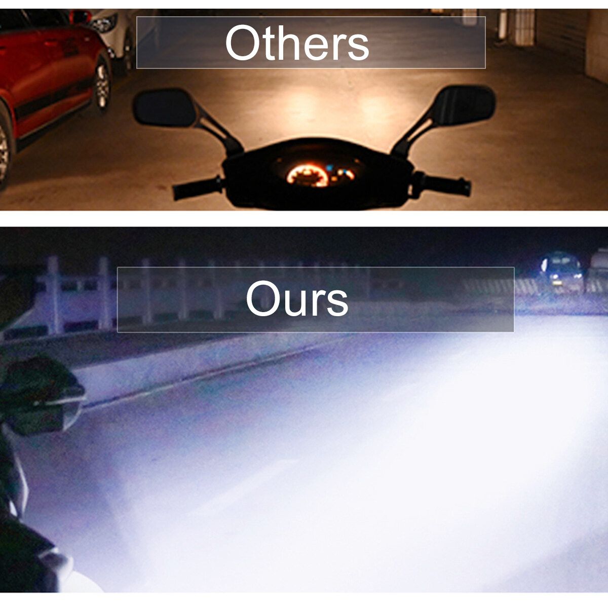 Waterproof Super Bright Motorcycle Headlight 12V 12w Spotlight Fog Spotlight