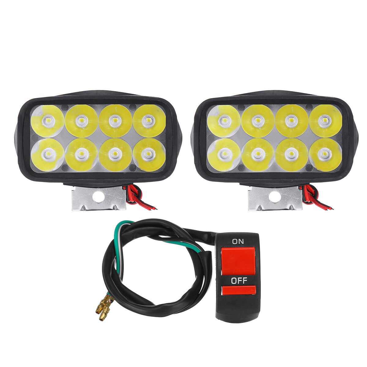 Waterproof Super Bright Motorcycle Headlight 12V 12w Spotlight Fog Spotlight