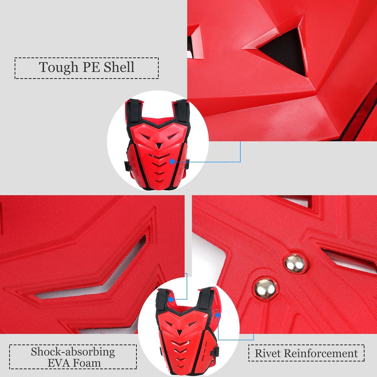 Motorcycle Armor Vest Chest Spine Back Protector Protective