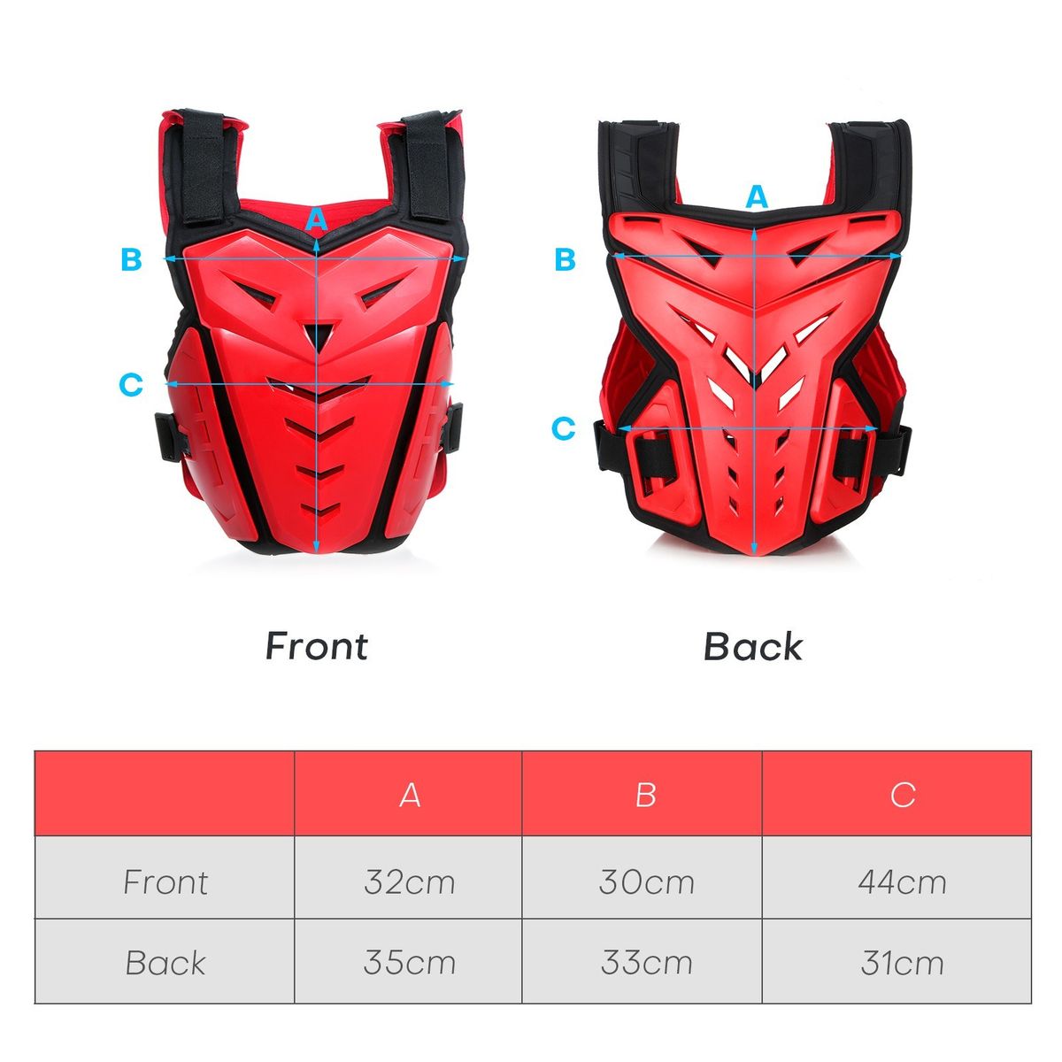 Motorcycle Armor Vest Chest Spine Back Protector Protective