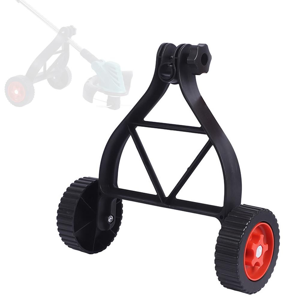 Universal String Trimmer Auxiliary Wheel Practical Cordless Grass Mowing Machine Accessory 25-28mm Adjustable Grass Cutter Support Wheel